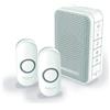 Honeywell Home DC313NFB Campanello Portatile Serie 3 con Led e 2 Pulsanti, Bianco