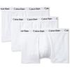 Calvin Klein Boxer Uomo 3 Pack 3 PK Low Rise Trunk Elasticizzati, Bianco (White), XL