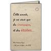 Afie CIT-1004 - Biglietto di auguri su carta naturale fibrata con busta Quest'anno voglio solo champagne e stelle Aloe Antoine Argus Made in France carta proveniente da foreste gestite sostenibilmente