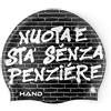 HAND SPORT Street Easy, Cuffia in Silicone, Cuffia Piscina, Cuffia Nuoto, Taglia Unica (Nero/Bianco)