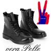 Made in Italy STIVALI UOMO ANFIBI PELLE italia militare esercito 43 42 41 40 39 44 45.. V