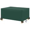 AXFZZRS Copertura per Mobili da Giardino,Oxford 420D per Coperture per Arredo Esterno,Copri Tavolo per Esterno Telo Antivento,Anti-vento, Anti-UV,per tavolo da patio rettangolare (170x100x75cm,verde)