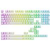 Ranked Pudding v2 Tasti PBT | 145 Layout ANSI US e ISO traslucido a Double Shot | Profilo OEM per Tastiera da Gioco Meccanica RGB (Bianco)