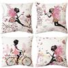 Bestash Federe Cuscini Divano 45x45cm Set di 4 Copricuscini Divano in Velluto Moderni Decorativi Copricuscini per Divano Soggiorno Sedia Letto (Farfalla)