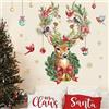 Wondever Adesivi Murali Natale Renna Grande - Sticker da Muro Alci Cardinale, Vetrofanie, Adesivi da Parete per Finestra Vetrina Festa Decorazione Natalizia
