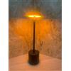 sikurit ®Lampada da Tavolo Ricaricabile Senza Fili, 3 Variazioni di Luce Dimmerabile, per Ristorante, Hotel, Cocktail, feste, atmosfera romantica, idea regalo - NERA
