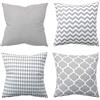 Amilian Set di 4 cuscini decorativi, con imbottitura, cuscini decorativi con federa, cuscini per divano, per camera da letto, soggiorno, bambini, decorazione per cuscino 45 x 45 cm, Set 10