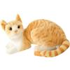 BYNYXI Peluche di gatto realistico, 30 cm, gatto sdraiato, peluche realistico, giocattolo per bambini e donne