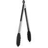 U-Taste Pinza da Cucina in Silicone, resistente a 250°C, 30cm, Nero | Punte in Gomma Antiaderente ben Sigillate e Manico in Acciaio Rivestito in Silicone e Bloccaggio Liscio