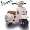 BCS BIEMME Biemme Moto Vespa Elettrica per Bambina 6V Colore Bianco