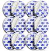 deleyCON 6 Pezzi di Fissaggio Magnetico per Rilevatori di Fumo Supporto Magnetico Rilevatore di Incendio Supporto Magnetico Autoadesivo Superficie Adesiva e Foro 65 mm Diametro