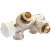 SOMATHERM FOR YOU, 601521503, Distributore termostatico orientabile maschio 1/2 (15x21) per installazioni mono/bitubo, per montaggio con semplice avvitamento, Tappo sostituibile con una testa