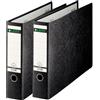Leitz 10730000 - Raccoglitore di qualità 180°, formato A3, orizzontale, 2 pezzi, dorso 80 mm, formato A3, copertina rigida in cartone