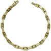 Never say Never- Bracciale da uomo originale in oro giallo 18 carati modello forzato con una barra di 21,00 cm di lunghezza, 4,50 mm di larghezza e 7,80 gr oro 18k