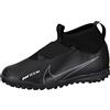 Nike Jr. Zoom Mercurial Superfly 9 Academy Tf, Little/Big Kids' Turf Soccer Shoes, Black/Dk Smoke Grey-Summit White-Volt, 32 EU