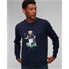 RLX Ralph Lauren Felpa Blu Scuro Da Uomo Ralph Lauren Rlx Golf Knit-sweatshirt