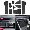 CDEFG Compatibile con Audi A1 GB 2019-2023 2024 2025, tappetini in gomma per la console centrale, tappetini antiscivolo per auto, tappetino in gomma antiscivolo A1 Sportback 2024,