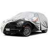 Kayme Telo Copriauto da Esterno, Compatibile con Porsche Macan (2014-2025), Copertura a 6 Starti per Impermeabile Anti UV Anti Vento Antipolvere, Telo Copri con Cerniera e in Cotone.