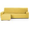 Martina Home - Emilia - Copri Chaise Longue Elastico - Braccio Sinistro Corto (Visto di Fronte) - Oro