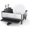 simplehuman Scolapiatti in acciaio, Acciaio inossidabile, Grigio, Premium Compact