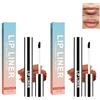 Grgowe 2PC Lip Liner Rimovibile,Matita Per Contorno Labbra Sfoderabile,Lip Liner Mostra,Lip Lines,Lip Liner Impermeabile,Lip Liner Peel Off,Per Delineare La Forma Della Bocca (Claret, S)
