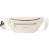 WisePoint Marsupio Tracolla, Oxford Cloth Borsa Marsupio Elegante Marsupio da Viaggio per le Donne con Fibbia, Marsupio Grande Donna per lo Sport, Shopping, Escursioni (bianco)