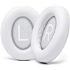 WC Cuscinetti auricolari di ricambio per cuffie Bose con cancellazione del rumore 700 (NC700) di Wicked Cushions - Pelle morbida, lussuosa memory foam, extra spessi e resistenti | bianco