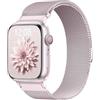 AMSKY Originale Loop Maglia Milanese Compatibile con Cinturino Apple Watch 44 mm 40mm 46mm 41 mm 45mm 42mm 38mm 49mm, Magnetico Metallo Acciaio per iWatch Se Ultra Series 10 9 8 7 6 5 4 3 2 1