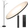 marctronic LED Lampada Da Terra Piantana, 44W 4500LM Super Luminoso Dimmerabile 2700K-6500K Lampada da Terras Salotto con Telecomando e Touch Control, Lampada Da Terra Per Soggiorno, Lettura e Ufficio