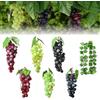 Guador 4 grappoli di grappolo d'uva artificiale, frutta artificiale di plastica