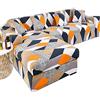 VEAI Copri Divano con Penisola Sinistra Destra Angolare Copridivano Elasticizzato Coperta Divano Universali Sofa Cover 3 4 1 2 Posti Protezione Divano (Color : M, Size : 235-300cm)