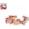 Sanrio Orecchini Hello Kitty 1 oro rosa serie Hello Kitty 50° anniversario