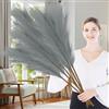 Lighterday Erba della pampa artificiale, 7 pezzi, 97 cm, grande, erba della pampa essiccata, alta erba della pampa, soffici e sintetici, per matrimoni, soggiorno, camera da letto, decorazione per la