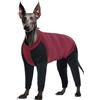 PUMYPOREITY Body Post Operatorio per Cani, Tutina a Quattro Zampe, Protezione Corpo Intero, Vestito da Recupero Post-Intervento a Copertura Completa per Cani Femminili e Maschi (Rosso, L)