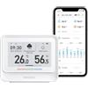 INKBIRD Termometro Igrometro WiFi,IBS-TH5 Sensore Temperatura Wifi,Tempo Reale Meteo e Previsione,E-ink Display,APP Controllo,Notifica di Allarme,Stazione Meteo WiFi per Casa,Ufficio,Cameretta,Serra