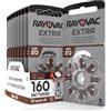 Udivita 160 Batterie Per Apparecchi Acustici Rayovac Extra Misura 312 PR41 (Marroni) - 20 Blister da 8 Pile