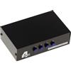 KALEA-INFORMATIQUE Scatola splitter AV di tipo switch per audio stereo e/o video RCA composito per instradare 1 ingresso a 4 uscite o 4 ingressi a 1 uscita