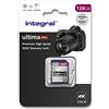 Integral Scheda SD da 128 GB Scheda di memoria SD 4K Ultra HD Video Premium ad alta velocità SDXC fino a 100 MB/s SDXC V30 UHS-I U3 Classe 10