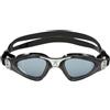 AQUASPHERE Kayenne, Occhialini Uomo, Black Silver Lens Dark, L