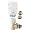 SOMATHERM FOR YOU, 601522104, Rubinetto termostatico T302 universale ad angolo retto 3/8 (12x17) o 1/2 (15x21), Compatibile con tutte le teste termostatiche standard M30x1,5 sul mercato
