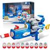 Super Wings Giochi di tiro pistola giocattolo, Pistole giocattolo rotanti con blaster di schiuma, Bersaglio di tiro con 10 proiettili in schiuma, Giocattoli per bambini 4 5 6 7 8 9 10 anni