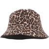 PACKOVE Nuovo motivo leopardato, cappello a secchio, cappello da sole, cappello estivo da pescatore, motivo leopardato, parasole da uomo, 1 pezzo, leopardo, 26X26 cm