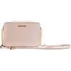 Michael Kors Jet Set Powder Blush Pink Leather Crossbody Borsa, Rosa (Rosa), Taglia Unica Donna