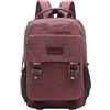 DEEVORCA Moda Tela Zaino Uomo Zainetto per 10.9 Pollici iPad Multiple Tasche Borsa a Tracolla Convertibile Borsa sul Petto Casuale Viaggio Scuola Quotidiano Lavoro Uomo Messaggero Sacchetto Rosso