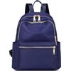 SODOLLEE Zaino Donna Casual Zainetto Multitasche Impermeabile Nylon Daypack Ragazze Zaini Scuola per Università Viaggio Lavoro Blu A
