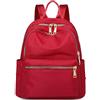 SODOLLEE Zaino Donna Casual Zainetto Multitasche Impermeabile Nylon Daypack Ragazze Zaini Scuola per Università Viaggio Lavoro Rosso