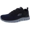 Skechers Track Ripkent, Scarpe da Ginnastica Uomo, Navy Mesh Nero Trim, 46 EU