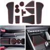 CDEFG Compatibile con Audi A1 GB 2019-2023 2024 2025, tappetini in gomma antiscivolo per auto A1 Sportback 2024 accessori (rosso)