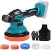 LIROPAU Lucidatrice Auto Cordless, 21V Lucidatrice Auto compatibile M-akita 18 V-21V, 8 velocità variabili 2800-7600 giri/min, Lucidatrice Orbitale Lucidatrice per Auto per Lucidatura e Rimozione dei Graffi