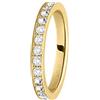 Morellato Anello da donna, Collezione Love Rings, in acciaio, PVD oro giallo e cristalli - SNA39
